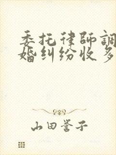 委托律师调解离婚纠纷收多少费