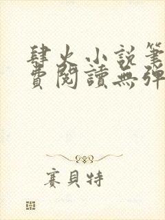 肆火小说笔趣免费阅读无弹窗