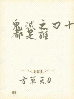 鬼灭之刃十二柱都是谁