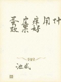 蛋皮痒用什么药效果好