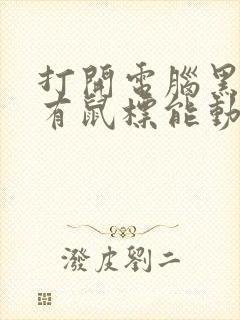 打开电脑黑屏只有鼠标能动怎么回事封面