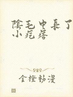 阴毛中长了一个小疙瘩