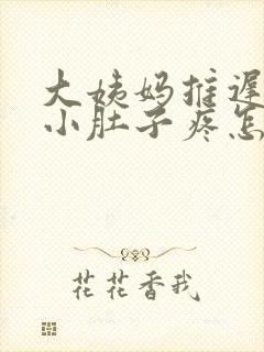 大姨妈推迟2天小肚子疼怎么回事