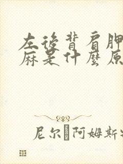 左后背肩胛骨发麻是什么原因