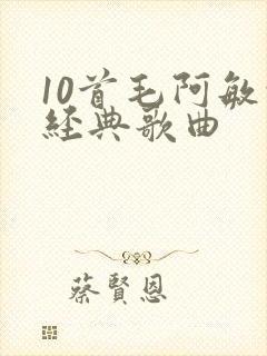 10首毛阿敏的经典歌曲