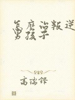 怎么治叛逆期的男孩子