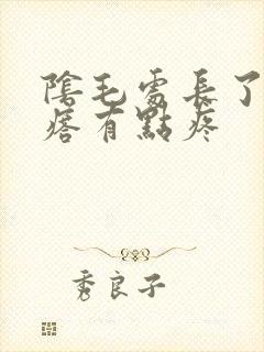 阴毛处长了个疙瘩有点疼