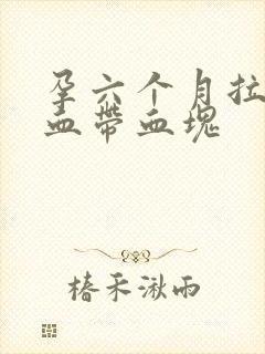 孕六个月拉屎出血带血块