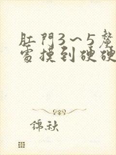 肛门3～5厘米处摸到硬硬肉球封面