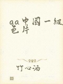 aa中国一级黄色片