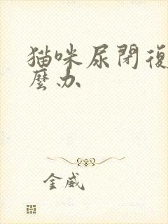 猫咪尿闭复发怎么办