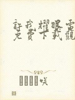 许我耀眼电视剧免费下载观看