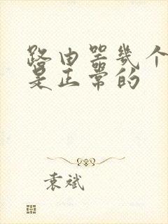 路由器几个灯亮是正常的