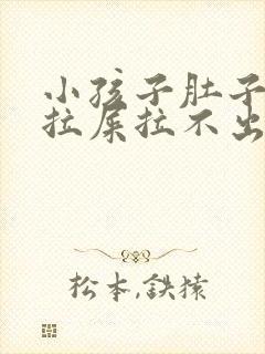 小孩子肚子疼想拉屎拉不出来怎么办