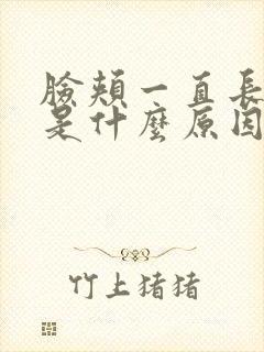 脸颊一直长痘痘是什么原因