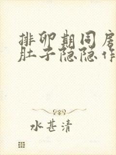 排卵期同房后小肚子隐隐作痛,后腰发酸