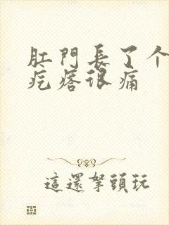 肛门长了个硬肉疙瘩很痛