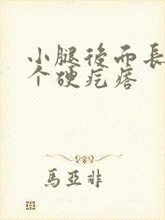 小腿后面长了一个硬疙瘩