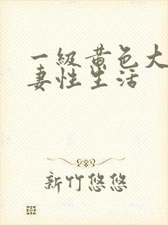一级黄色大片夫妻性生活