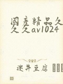 国产精品久久久久久av1024