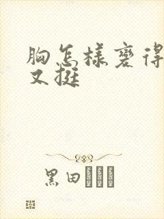 胸怎样变得又大又挺封面