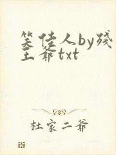 笑佳人by残疾王爷txt封面