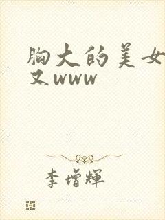 胸大的美女又黄又www