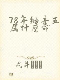 78年纳音五行属什么命