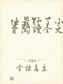 他最野了小说免费阅读全文