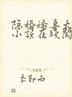 隐婚娇妻太迷人小说在线阅读