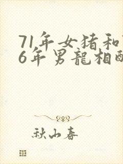 71年女猪和76年男龙相配婚姻好不好