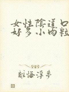 女性阴道口上长好多小肉粒封面