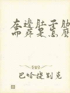 左边肚子肋骨下面疼是怎么回事封面