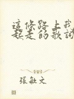 这条路上我们一起走的歌词