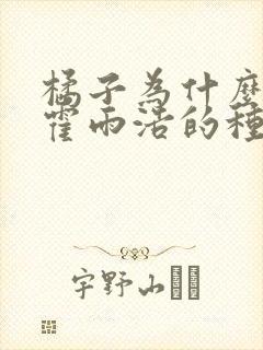 橘子为什么要偷霍雨浩的种子