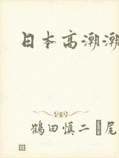 日本高潮潮喷封面