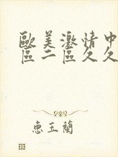 欧美激情中文一区二区久久久