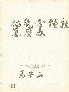 插几分钟就射了怎么办