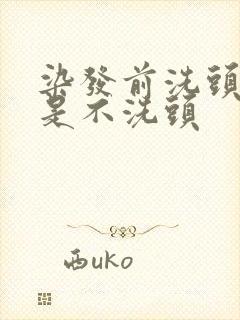 染发前洗头好还是不洗头