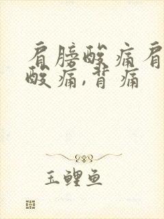 肩膀酸痛肩胛骨酸痛,背痛封面