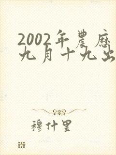 2002年农历九月十九出生的人,命运咋样