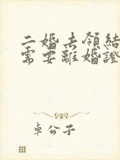 二婚去领结婚证需要离婚证吗