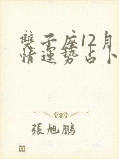 双子座12月感情运势占卜