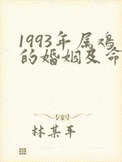 1993年属鸡的婚姻及命运如何
