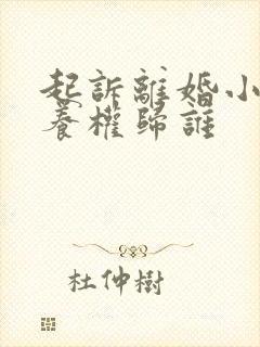 起诉离婚小孩抚养权归谁