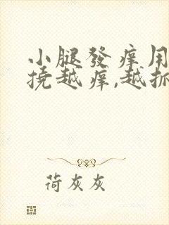 小腿发痒用手越挠越痒,越抓越起疙瘩封面