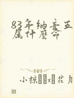 83年纳音五行属什么命