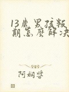 13岁男孩叛逆期怎么解决