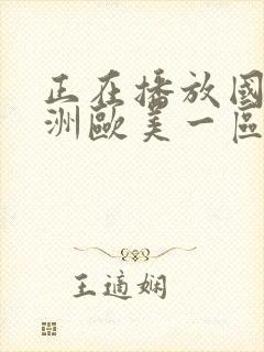 正在播放国产亚洲欧美一区二区