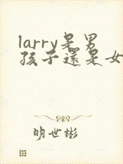 larry是男孩子还是女孩子